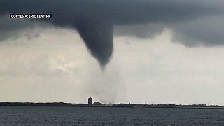 El tornado sobre Zierikzee en los Países Bajos, 27/6/2022