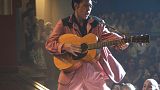 This image released by Warner Bros. Pictures shows Austin Butler in a scene from 'Elvis'.
