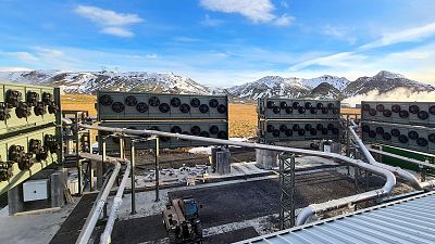 Climeworks' first and largest carbon-capture plant in Iceland, Orca. Climeworks' first and largest carbon-capture plant in Iceland, Orca.