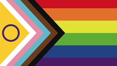 The Intersex-inclusive Progress Pride flag by Valentino Vecchietti