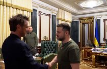 Sean Penn et Volodymyr Zelensky à Kiev