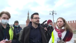 Ilya Yashin sulla Piazza Rossa