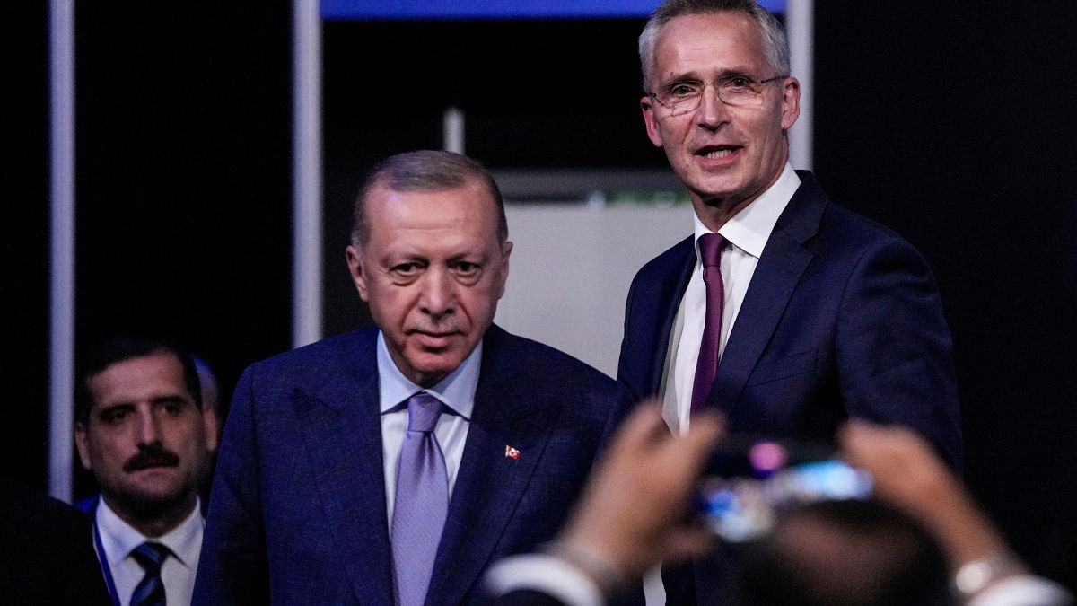 دبیرکل ناتو به همراه رئیس جمهوری ترکیه