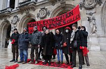 Manifestation contre l'extradition de membres des Brigades rouges, le 1er avril 2022, Paris