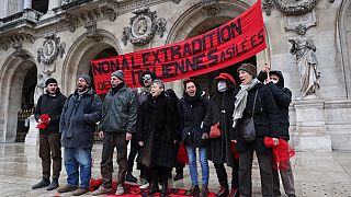 Manifestation contre l'extradition de membres des Brigades rouges, le 1er avril 2022, Paris
