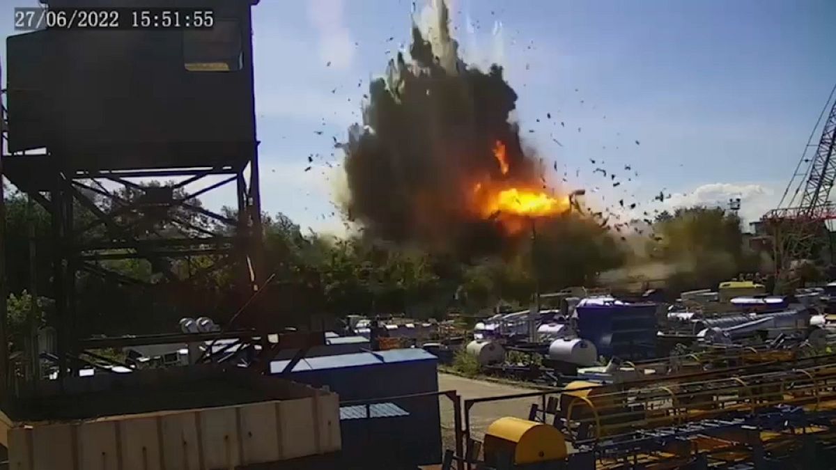 Explosion in Krementschuk