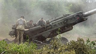 ukrán katonák amerikai fegyverrel a Donbasz régióban