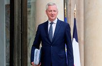 French Economy Minister Bruno Le Maire at the Elysee Palace for the fist cabinet meeting since French President Emmanuel Macron 's reelection, May 23, 2022 in Paris.