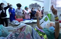 Un groupe de bénévoles dans un hôpital de Rio de Janeiro