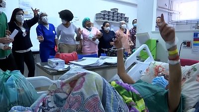 Un groupe de bénévoles dans un hôpital de Rio de Janeiro