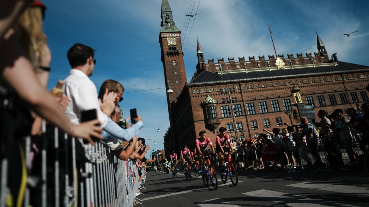 Présentation des équipes du Tour de France, à Copenhague, le 29 juin 2022