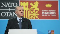 İspanya'nın başkenti Madrid'de düzenlenen 32. NATO zirvesinde, Cumhurbaşkanı Recep Tayyip Erdoğan basın açıklaması yaptı
