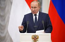 Le président Vladimir Poutine à Moscou, le 30/06/2022