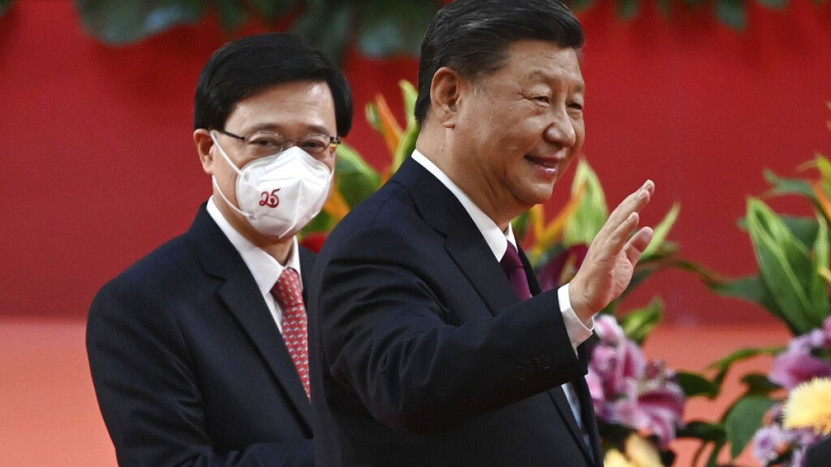 Presidente chinês, Xi Jinping, em Hong Kong