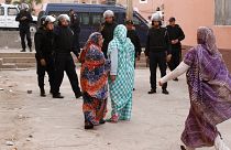 عناصر من الشرطة المغربية في الصحراء الغربية