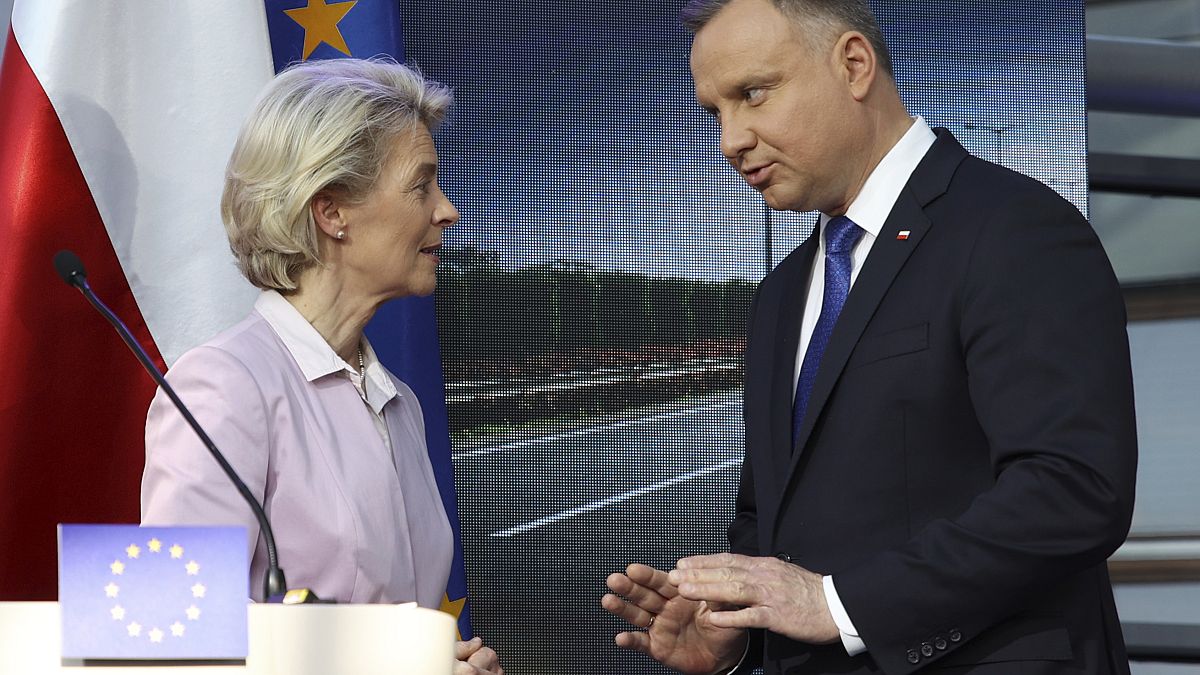 Ursula von der Leyen said an element of the Polish judicial reforms was already missing.