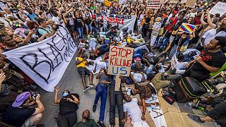Barcellona, 1 luglio 2022: manifestazione contro la morte dei migranti a Melilla
