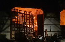 Teile des Gebäudes wurden durch Feuer beschädigt