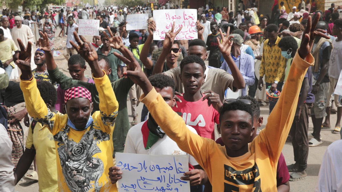 Manifestation à Khartoum, Soudan, le 1er juillet 2022