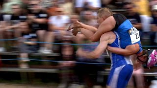 The Wife Carrying World Championship 2022 took place in Sonkajärvi on 1-2 July 2022