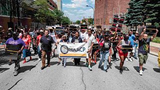 Протесты в Акроне (штат Огайо) в связи с убийством полицией молодого афроамериканца