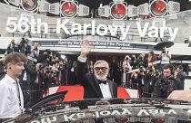 Jiri Bartoska, le président du Festival International du film de Karlovy Vary le 1er juillet 2022 à l'occasion de la cérémonie d'ouverture
