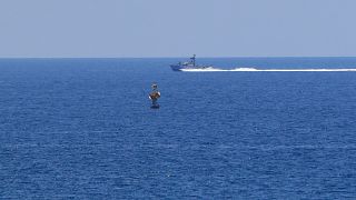 Akdeniz'de devriye gezen İsrail ordusuna ait bir tekne