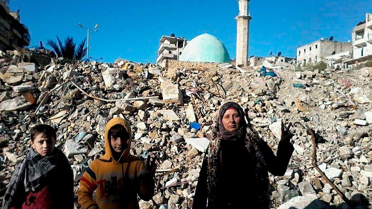 جنگ زده های سوری در شهر حلب