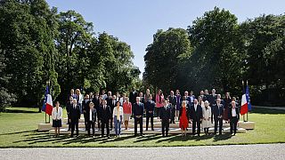 Photo de groupe du nouveau gouvernement français, Paris, le 04/07/2022