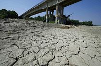 Imagens de seca extrema na Europa