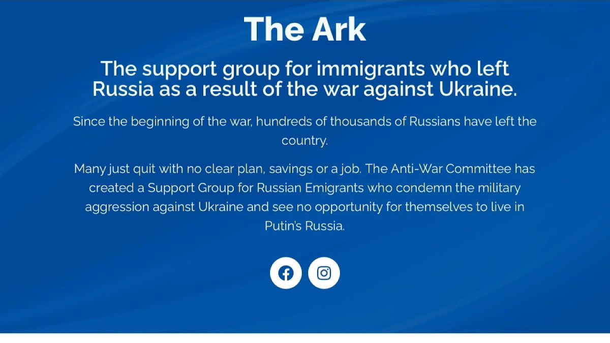Webseite "The Ark" für Russen , die ins Ausland wollen