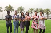 A group of seven high school students in Doha are on a mission to tackle fast fashion