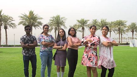 A group of seven high school students in Doha are on a mission to tackle fast fashion