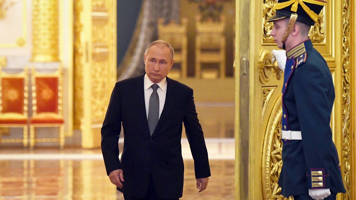 الرئيس الروسي فلاديمير بوتين في الكرملين 