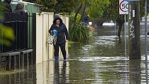 Inundações em Windsor, arredores de Sidney, Austrália