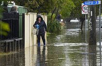 Inundações em Windsor, arredores de Sidney, Austrália