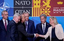 Accord entre la Turquie et la Finlande et la Suède lors du sommet de l'OTAN à Madrid, en Espagne, mardi 28 juin 2022.