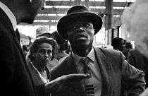 A photograph of a 'Windrush' migrant taken by Howard Grey in 1962
