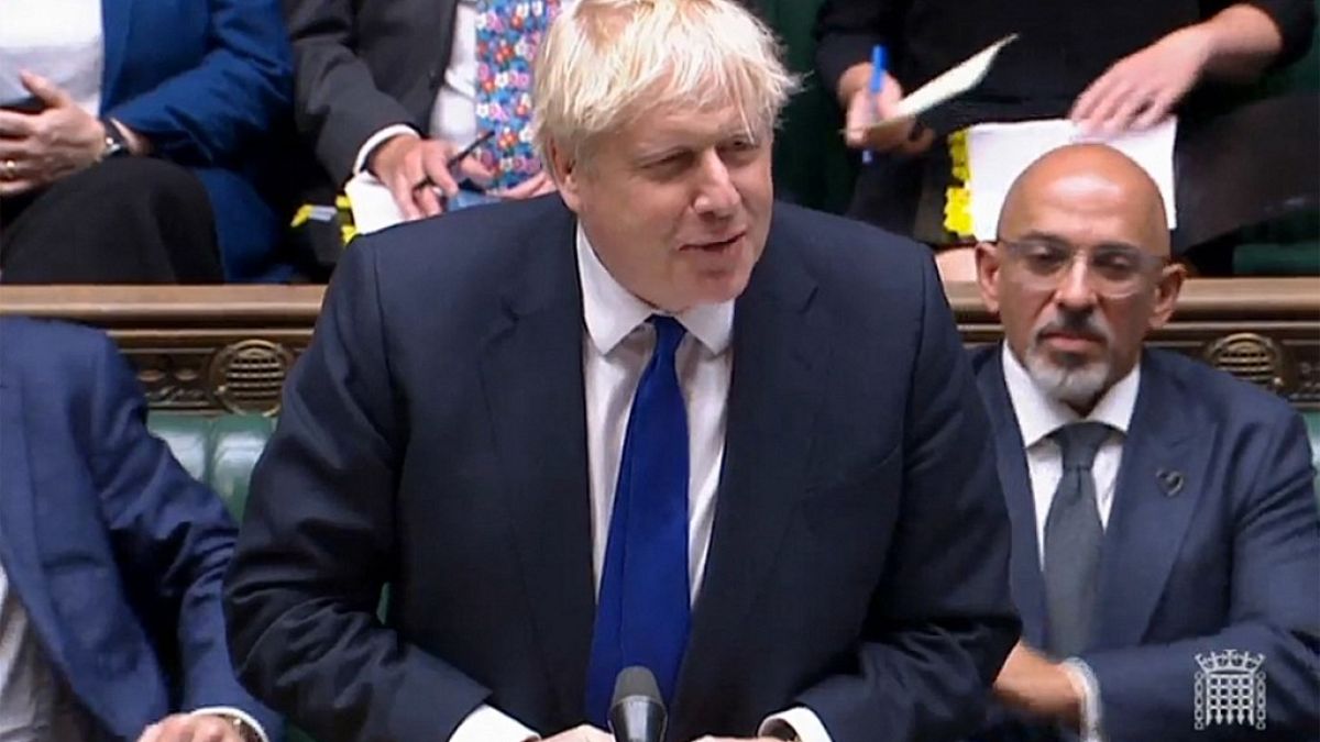 Le Premier ministre britannique Boris Johnson se défend devant les parlementaires - Londres, le 06/07/2022