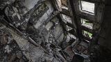 Здание в Салтовке, Харьков, пострадавшее от обстрелов российской армии