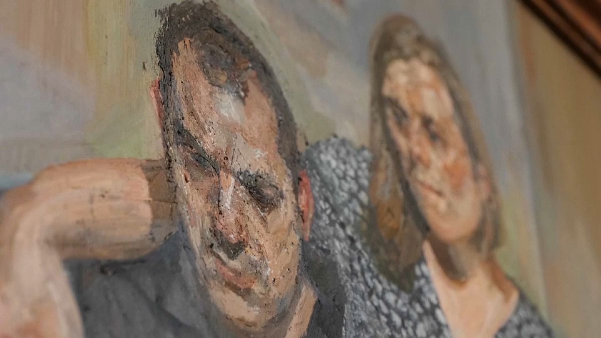 Lucian Freud festménye saját családjáról.