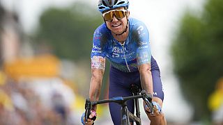 L'Australien Simon Clarke,victorieux de la 5ème étape du Tour - le 06/07/2022