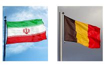 پرچم‌های بلژیک و ایران