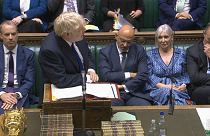 Boris Johnson a brit parlament alsóházában