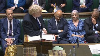 Johnson in der Fragestunde vor dem britischen Parlament