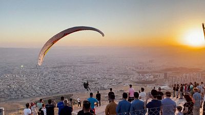 Iraqi paragliding team launches over Kurdistan's Sulaimaniyah