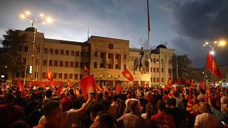 Manifestações Macedónia do Norte