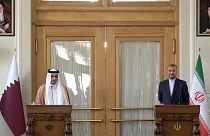 کنفرانس خبری مشترک وزرای خارجه ایران و قطر