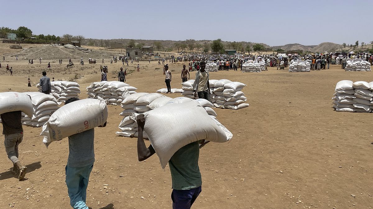 Иллюстрационное фото: раздача гуманитарной помощи в Эфиопии
