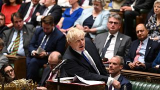 Boris Johnson ante la Cámara de los Comunes